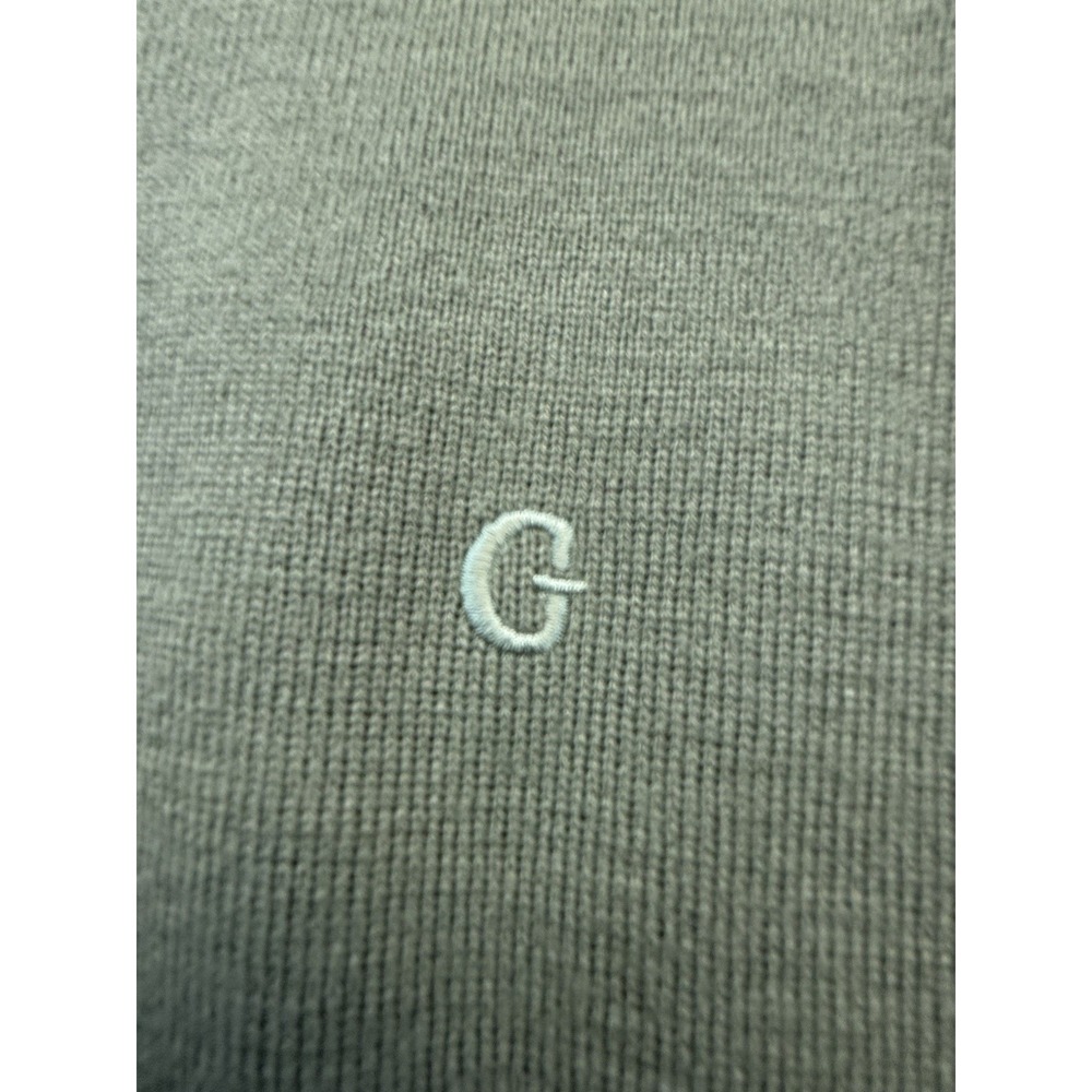 Vintage Gabicci Men's L Wool Blend Sweater Vest Green V Neck Golf Preppy Korea - Picture 7 of 10